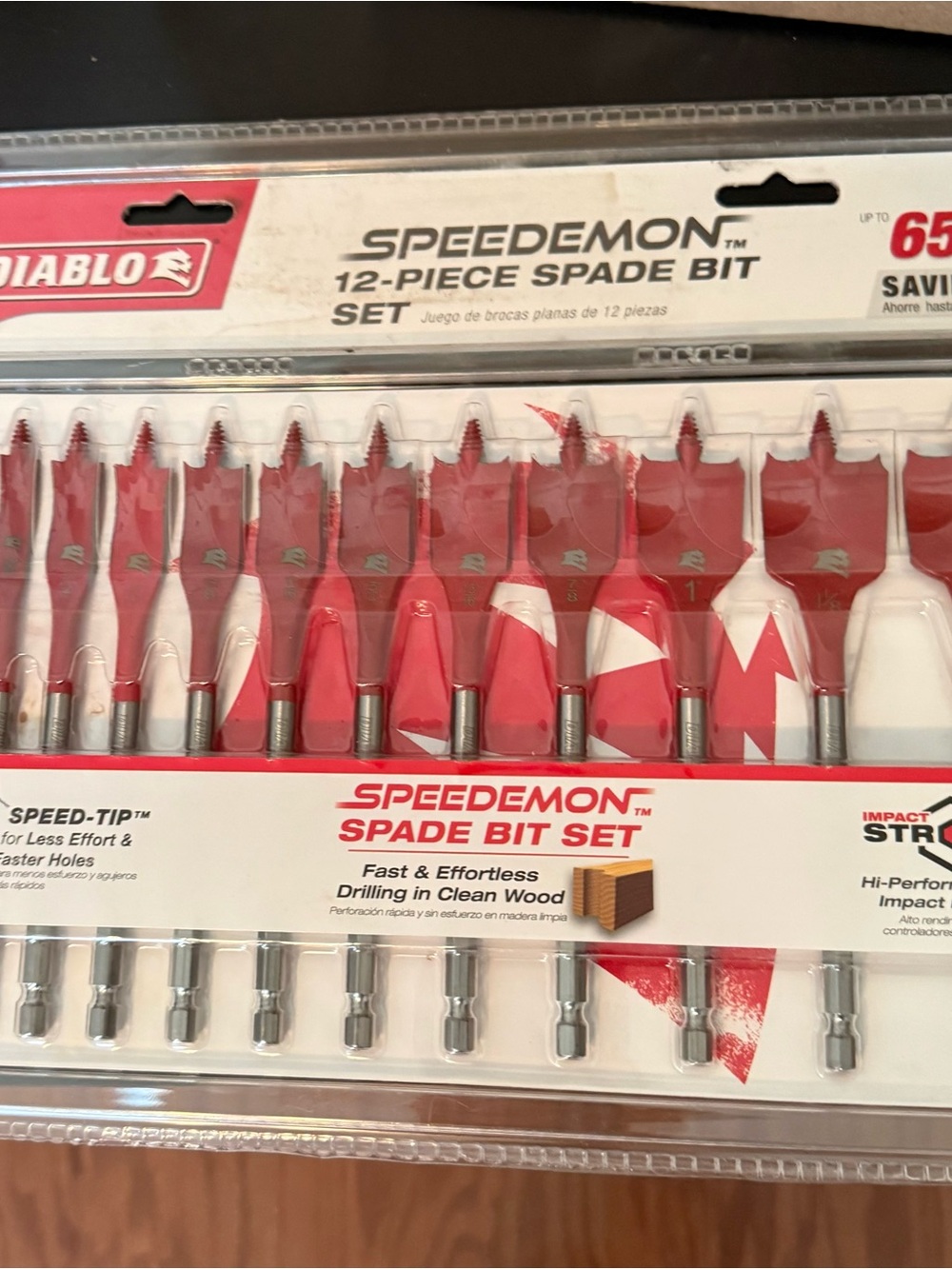 Diablo Speedemon 12-Piece Spade Bit Set